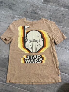 GAP Star Wars Retro Boba Fett Helmet Tee - Tan